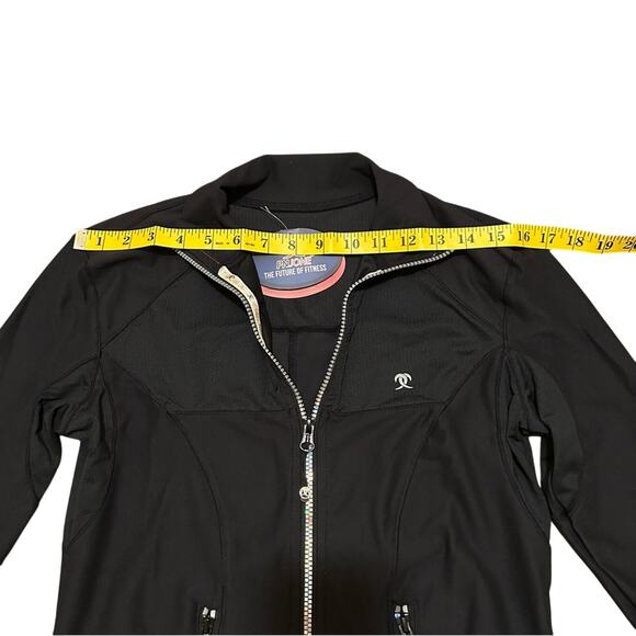 PN Jone Black Women's Sports Jacket Long Sleeve Size 8/Medium Zipper Pockets - Picture 11 of 15